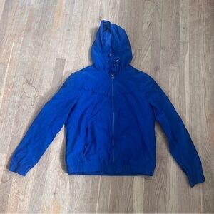Men’s H&M Royal Blue Lightweight Hooded Rain Jacket | Size 38R